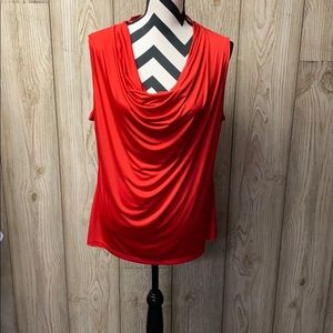 Worthington red blouse